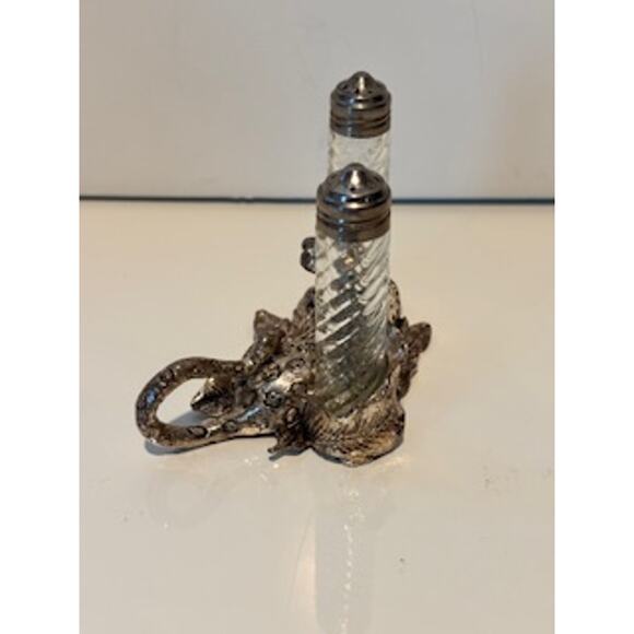 Vintage Arthur Court Cast Silver Plated jaguar/Leopard Salt & Pepper Set - Picture 5 of 11